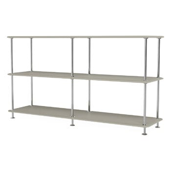 Bookcases, Montana Free 220000 shelf, 225 fennel - chrome, Gray