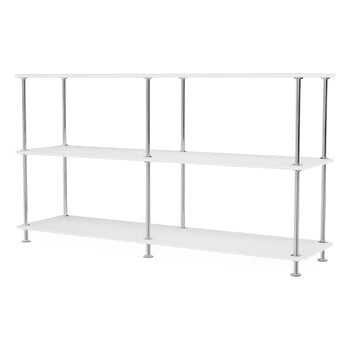 Bookcases, Montana Free 220000 shelf, 214 new white - chrome, White