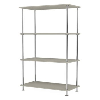 Bookcases, Montana Free 300000 shelf, 225 fennel - chrome, Gray