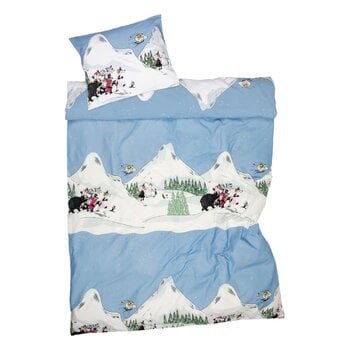 Housses de couette, Parure de housse de couette Moomin, Ski Jumping, Multicolore