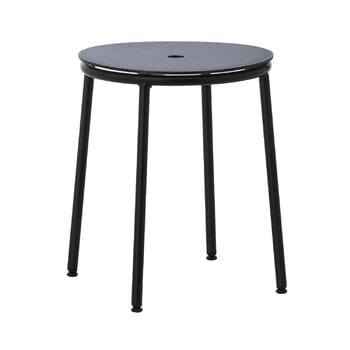 Normann Copenhagen Tabouret Circa, acier noir - aluminium noir