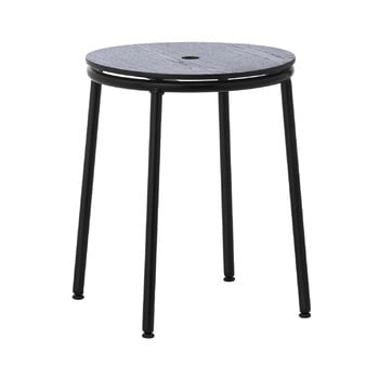 Normann Copenhagen Circa stool, black steel - black oak