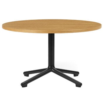 Normann Copenhagen Tavolino Lunar, 70 cm, alluminio nero - rovere