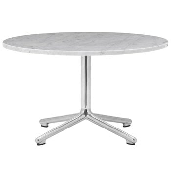 Normann Copenhagen Lunar coffee table, 70 cm, aluminium - white marble