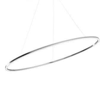 Pendant lamps, Ellisse Major pendant, downlight 2700K, polished aluminium, Silver