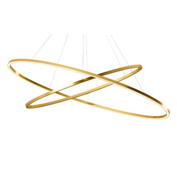 Nemo Lighting Ellisse Double Pendelleuchte, Direktlicht 2700K, Gold