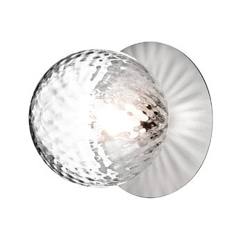 Wall lamps, Liila 1 wall/ceiling lamp, small, silver - optic clear, Silver