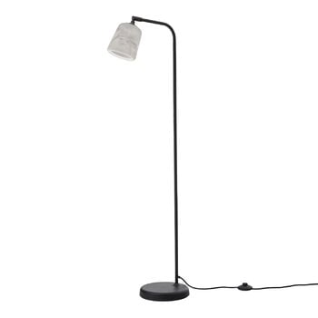 New Works Material floor lamp, The Black Sheep Edition, white marble