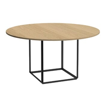 New Works Florence dining table 145 cm, black - oiled oak