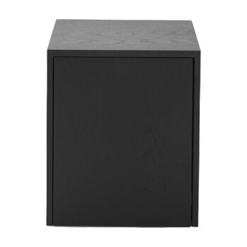 Side & end tables, Mass side table with drawer, black stained oak, Black