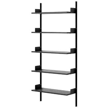 Wall shelves, New Works Wall shelf, 1900, black ash - black, Black