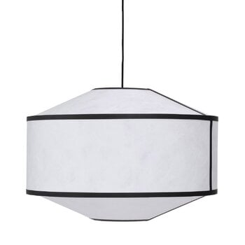 Lampade a sospensione, Lampada a sospensione Kite, 65 cm, bianco - nero, Bianco