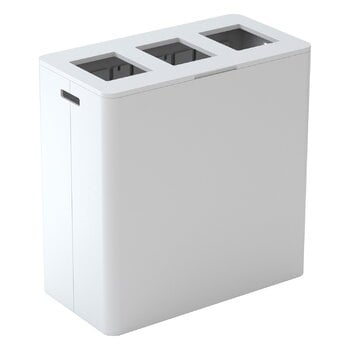 Niimaar Ecogrande Forever Bin kierrätyslaatikko, 3-osioinen, valkoinen