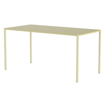 Nine Sine dining table, 151 x 75,5 cm, yellow