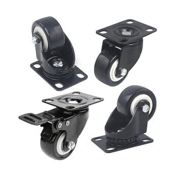Nofred Cube wheels for storage box, set of 4, black