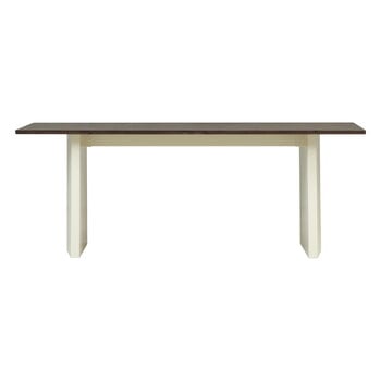 Normann Copenhagen Panel table, 90 x 200 cm, cream - dark brown, product image