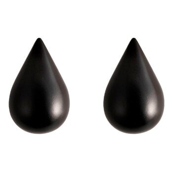 Normann Copenhagen Patère Dropit grand modèle, lot de 2, noir, image produit