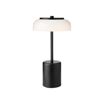 Illuminazione, Lampada da tavolo portatile Blossi Mini, nero - opale, Bianco