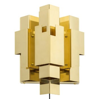 Wall lamps, Skyline wall lamp, brass, Gold