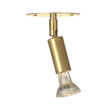 Örsjö Star 1 ceiling/wall lamp, hardwired, recessed, brass, product image