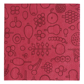 Iittala OTC Frutta paper napkin 33 cm, red