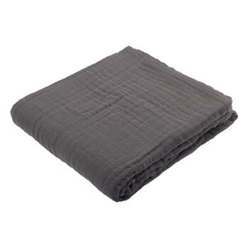 The Organic Company 6-layer soft blanket, dark grey