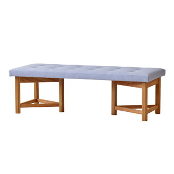 Ornäs Kolmiojalka penkki, 130 cm, tammi - vaaleansininen Vidar 723