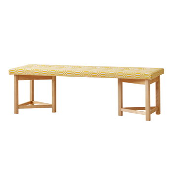 Ornäs Kolmiojalka penkki, 150 cm, koivu - Doris keltainen