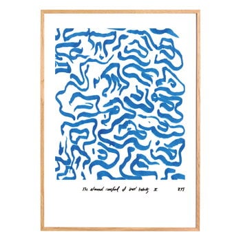 Paper Collective Comfort - Blue poster
