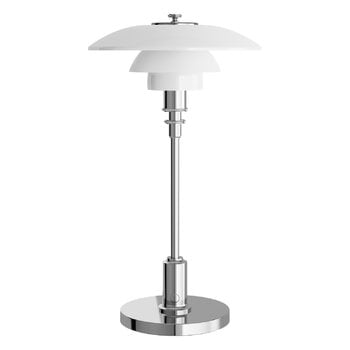 Louis Poulsen PH 2/1 Portable table lamp, lustre chrome plated