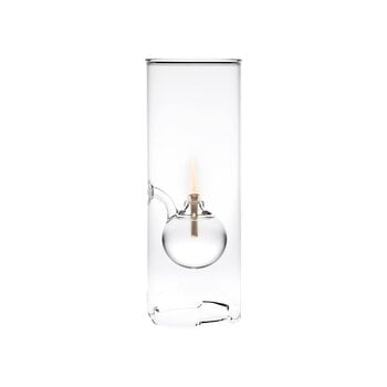 Paustian Wolfard oil lamp, medium, clear glass