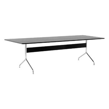 &Tradition Table Pavilion AV24, chrome - chêne laqué noir