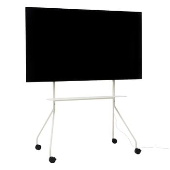 Pedestal Moon Pro TV stand, pearl