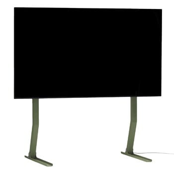 Pedestal Bendy Tall tv-bänk, mossgrön