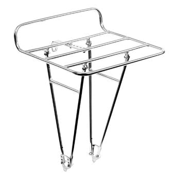 Cycling, Commuter Front Rack, L, polished aluminium, Silver