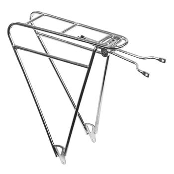 Ciclismo, Portapacchi posteriore Commuter, acciaio inox lucidato, Argento