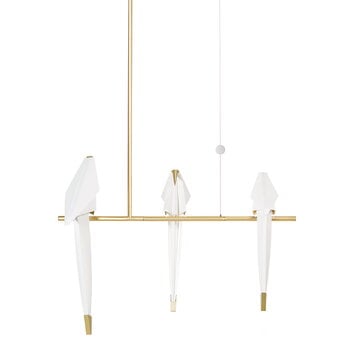 Lampade a sospensione, Lampada a sospensione Perch Light Branch, piccola, dimmerabile, Bianco