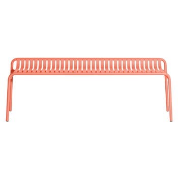 Petite Friture Week-end bench without back, coral