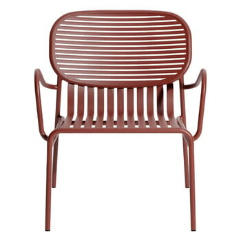 Petite Friture Week-end lounge chair, brown red