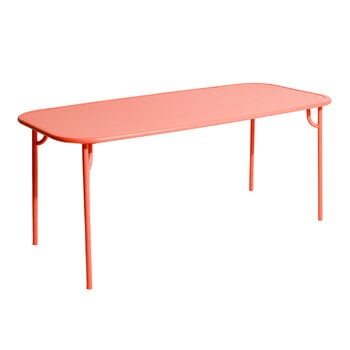 Petite Friture Week-end table, 85 x 180 cm, coral