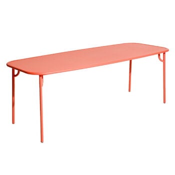 Petite Friture Table Week-end, 85 x 220 cm, corail