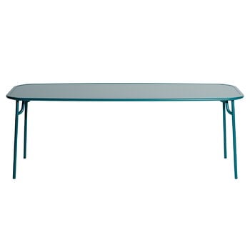 Petite Friture Week-end table, 85 x 220 cm, ocean blue