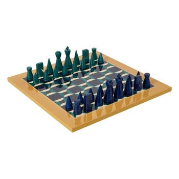 Games, Lacquered Chess - Athena, Blue