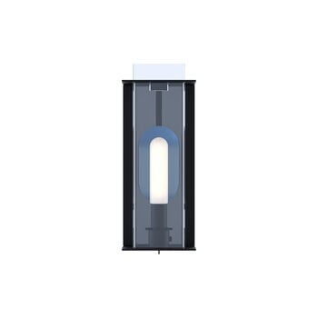 Sammode Quadratube W2 wall lamp, S, 300 mm, petrol