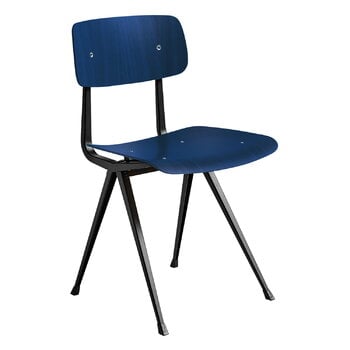 HAY Result stol, svart - mörkblå