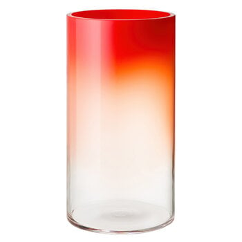 Fundamental Berlin Vaso da pavimento Rise, rosso acceso