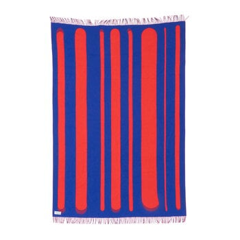 Raawii Brush blanket, blue - red
