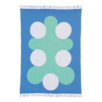 Raawii Teenagers from Mars blanket, white - blue - leaf