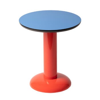Tavoli da appoggio, Tavolino Coffee Thing, blu tropicale - rosso, Rosso