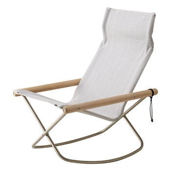 Rocking chairs, Nychair X Shikiri rocking chair, soaped oak - light grey Koshi, Gray